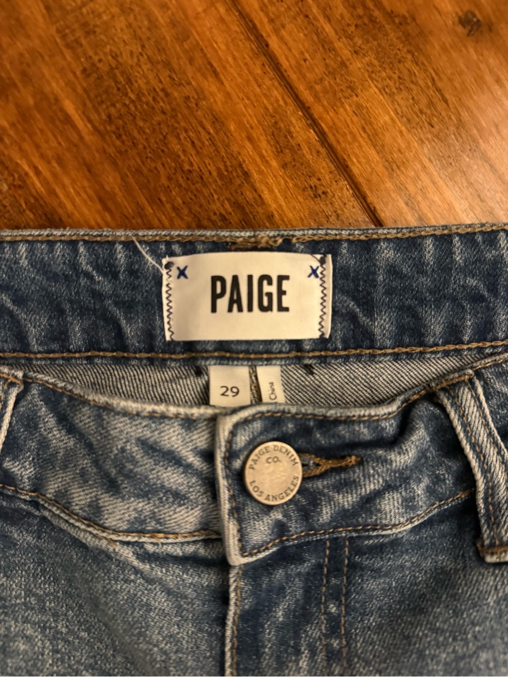 Paige Sarah Longline Denim Shorts - Picture 6 of 6